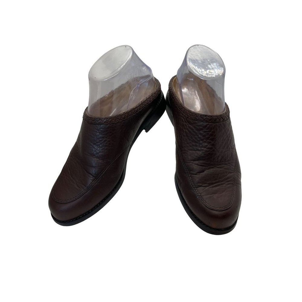 Ariat Dark Brown Pebbled Leather Clogs Mules Mules Flats 94325 Size 7 B
